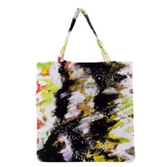 Canvas Acrylic Digital Design Grocery Tote Bag by Nexatart