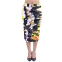 Canvas Acrylic Digital Design Velvet Midi Pencil Skirt View1