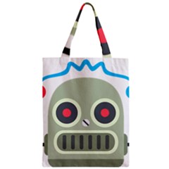 Robot Zipper Classic Tote Bag by BestEmojis