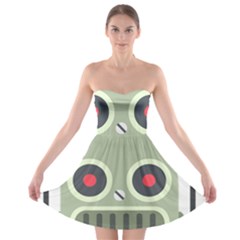 Robot Strapless Bra Top Dress by BestEmojis