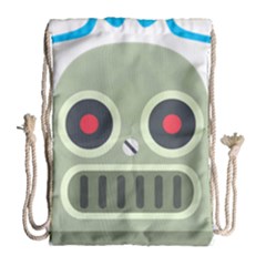 Robot Drawstring Bag (large) by BestEmojis