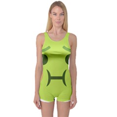 Barf One Piece Boyleg Swimsuit by BestEmojis