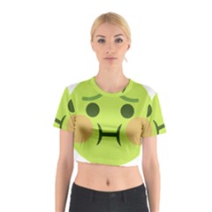 Barf Cotton Crop Top by BestEmojis