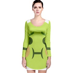 Barf Long Sleeve Velvet Bodycon Dress by BestEmojis