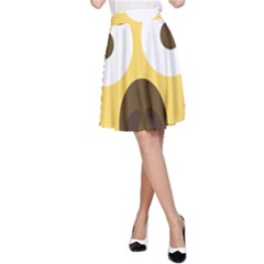 Scream Emoji A-line Skirt by BestEmojis