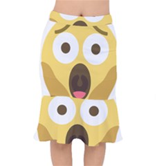 Scream Emoji Mermaid Skirt