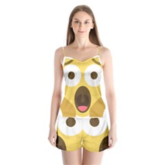 Scream Emoji Satin Pajamas Set by BestEmojis