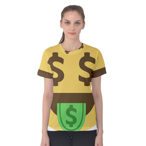 Money Face Emoji Women s Cotton Tee by BestEmojis