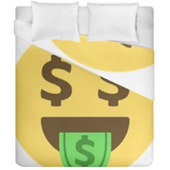 Money Face Emoji Duvet Cover Double Side (california King Size) by BestEmojis