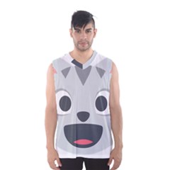 Cat Smile Men s Basketball Tank Top by BestEmojis