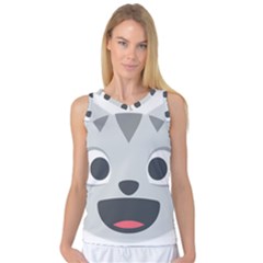 Cat Smile Women s Basketball Tank Top by BestEmojis