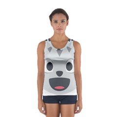 Cat Smile Women s Sport Tank Top  by BestEmojis