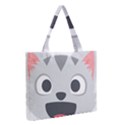 Cat Smile Medium Zipper Tote Bag View2