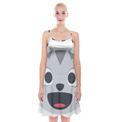 Cat Smile Spaghetti Strap Velvet Dress by BestEmojis