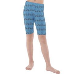 Bicycles Pattern Kids  Mid Length Swim Shorts by linceazul