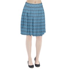 Bicycles Pattern Pleated Skirt by linceazul