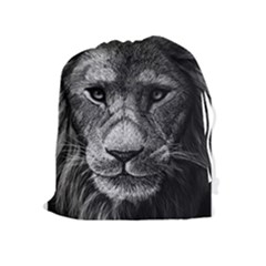 My Lion Sketch Drawstring Pouches (extra Large)