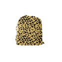 Skin Animals Cheetah Dalmation Black Yellow Drawstring Pouches (Small)  View2