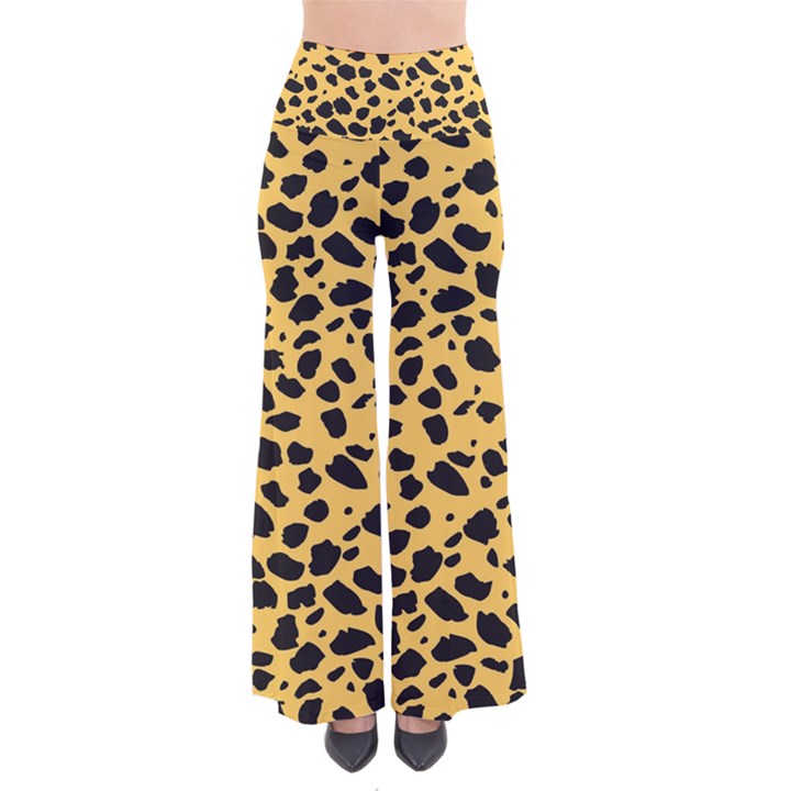 Skin Animals Cheetah Dalmation Black Yellow Pants