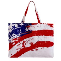 Red White Blue Star Flag Zipper Mini Tote Bag by Mariart