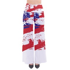 Red White Blue Star Flag Pants by Mariart