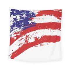 Red White Blue Star Flag Square Tapestry (small) by Mariart