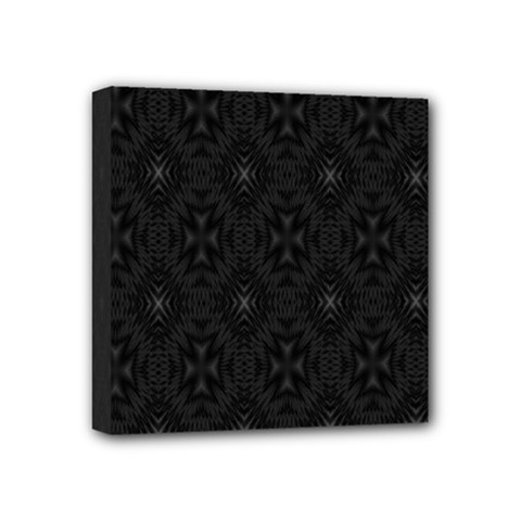 Star Black Mini Canvas 4  X 4 