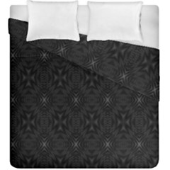 Star Black Duvet Cover Double Side (king Size) by Mariart