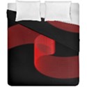 Tape Strip Red Black Amoled Wave Waves Chevron Duvet Cover Double Side (California King Size) View1