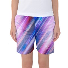 Widescreen Polka Star Space Polkadot Line Light Chevron Waves Circle Women s Basketball Shorts