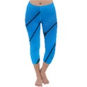 Technical Line Blue Black Capri Winter Leggings  View1