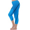 Technical Line Blue Black Capri Winter Leggings  View2