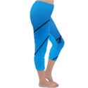 Technical Line Blue Black Capri Winter Leggings  View3