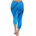 Technical Line Blue Black Capri Winter Leggings  View4