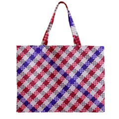 Webbing Wicker Art Red Bluw White Zipper Mini Tote Bag by Mariart