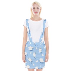 Vector Sheep Clouds Background Braces Suspender Skirt by Nexatart