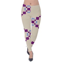 Pattern Background Vector Seamless Velvet Leggings by Nexatart