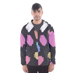 Many Colors Pattern Seamless Hooded Wind Breaker (men) by Nexatart