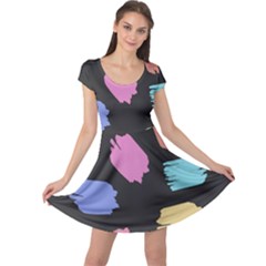 Many Colors Pattern Seamless Cap Sleeve Dresses by Nexatart