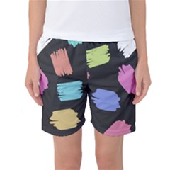 Many Colors Pattern Seamless Women s Basketball Shorts by Nexatart