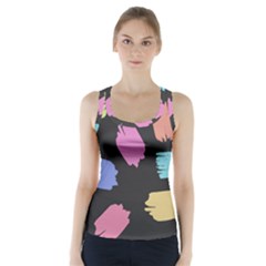 Many Colors Pattern Seamless Racer Back Sports Top by Nexatart