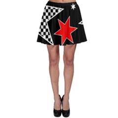 Stars Seamless Pattern Background Skater Skirt by Nexatart