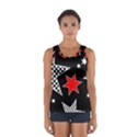 Stars Seamless Pattern Background Women s Sport Tank Top  View1