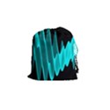 Wave Pattern Vector Design Drawstring Pouches (Small)  View1