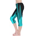 Wave Pattern Vector Design Capri Leggings  View3