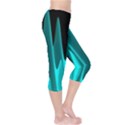 Wave Pattern Vector Design Capri Leggings  View4