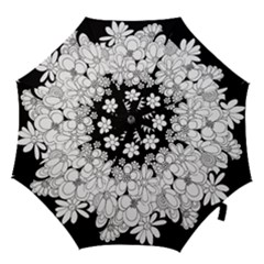 Mandala Calming Coloring Page Hook Handle Umbrellas (small) by Nexatart