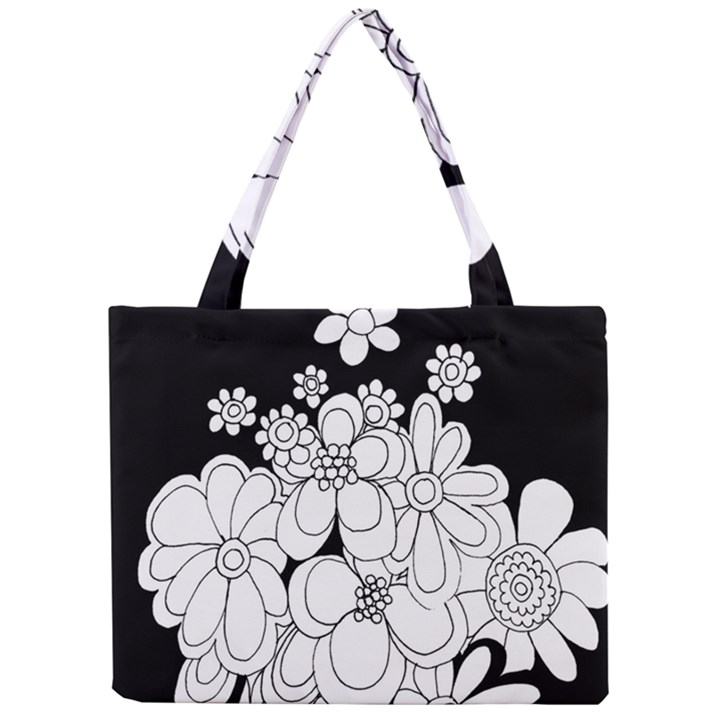 Mandala Calming Coloring Page Mini Tote Bag