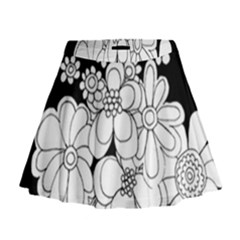 Mandala Calming Coloring Page Mini Flare Skirt by Nexatart