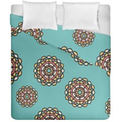 Circle Vector Background Abstract Duvet Cover Double Side (california King Size) by Nexatart